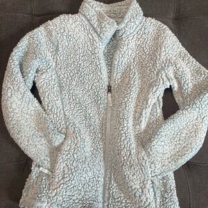 32 Degrees Light Blue Sherpa Zip-Up Jacket